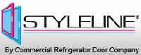 Styleline beverage display door brand logo
