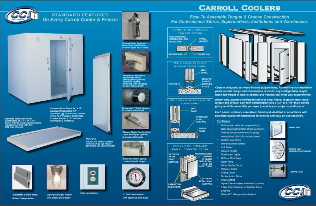 Carroll Coolers walk-in cooler