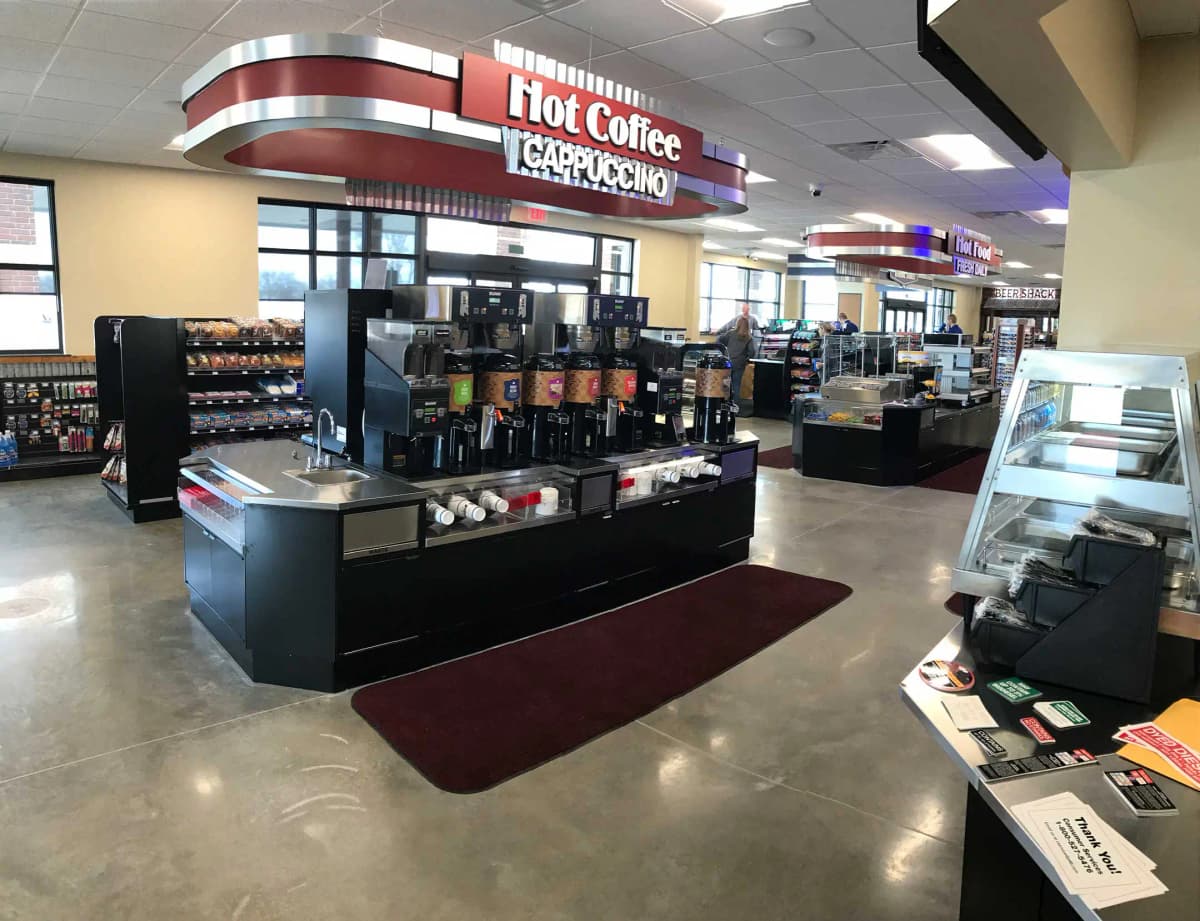 Convenience store interior