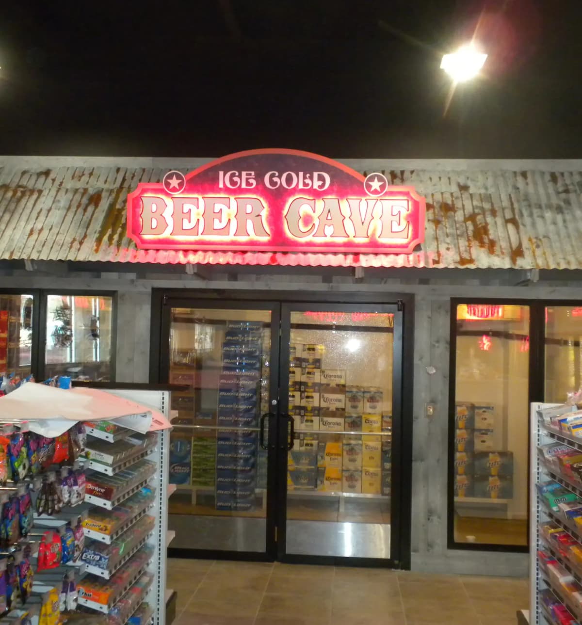 Beer cave display