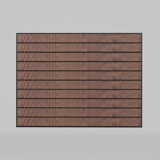 SHOPCO Metal Shelving in slat-wall laminated