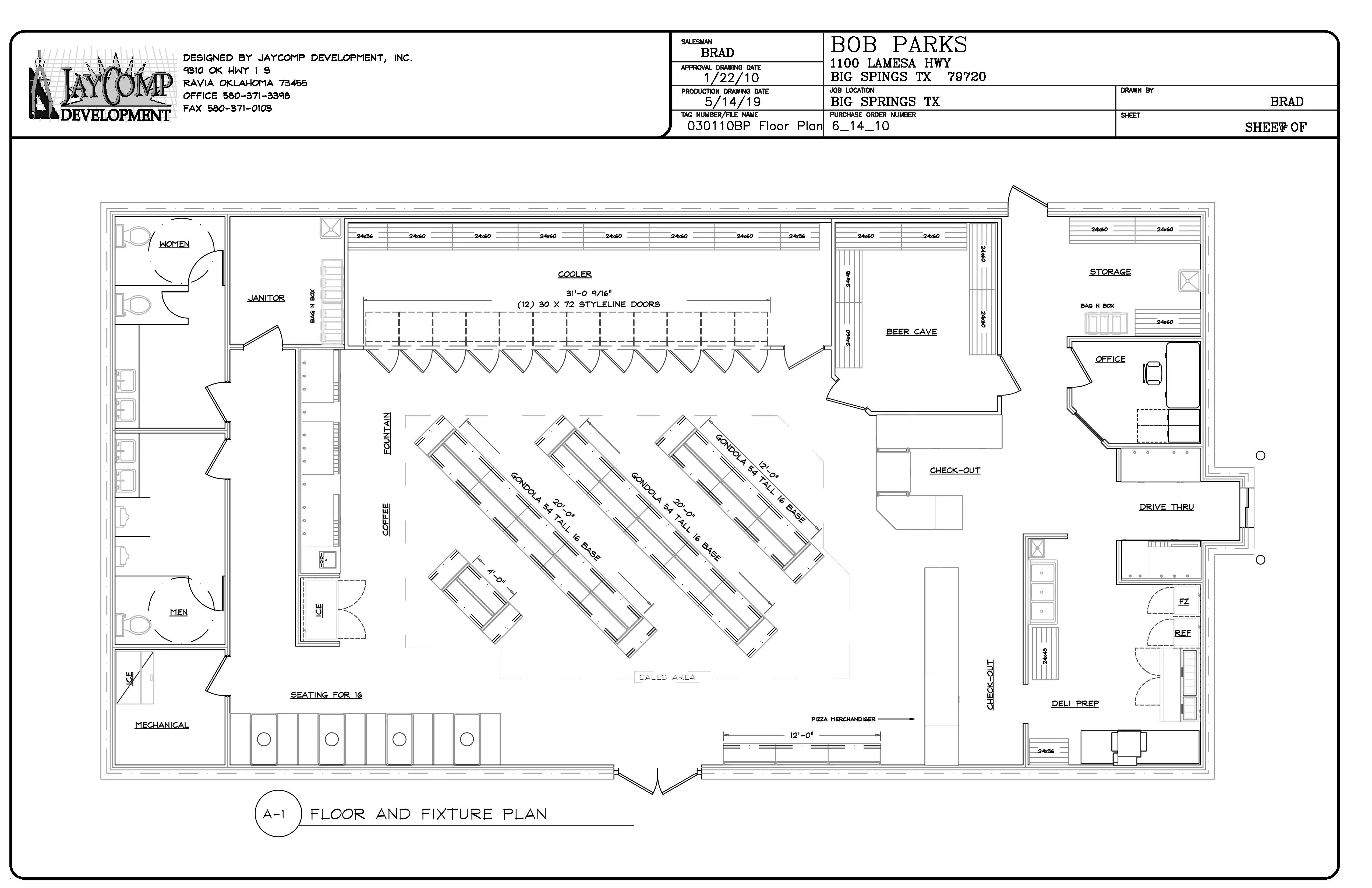 convenience store floor plan