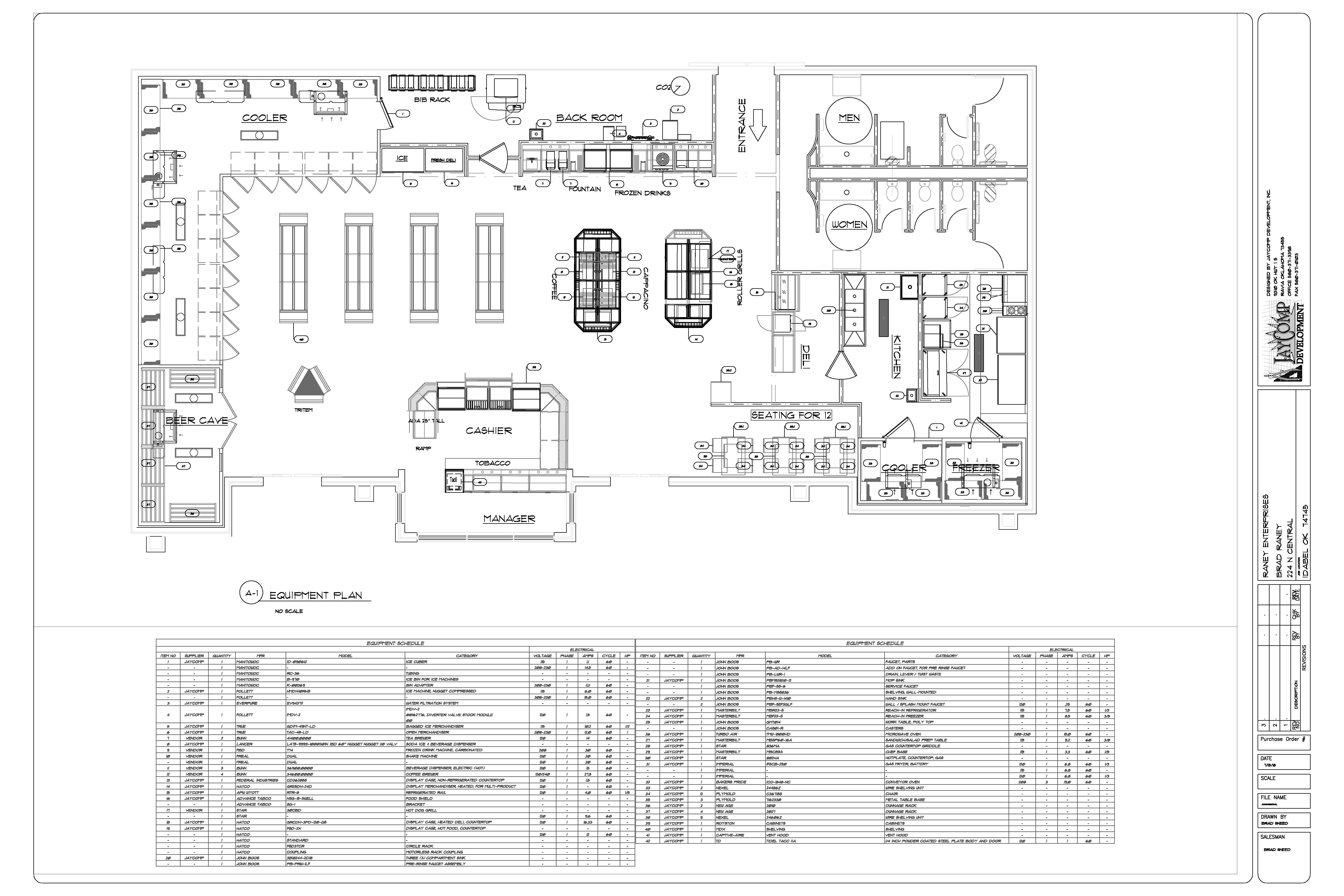 convenience store floor plan