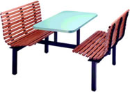 Contour Slat Booth Seating