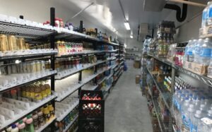 Walk In Cooler Backstock Shelving scaled